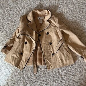 Girls Janie and Jack camel trench size 6